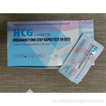Medizinische Schwangerschaftstest HCG Schwangerschaft Rapid Testkassette